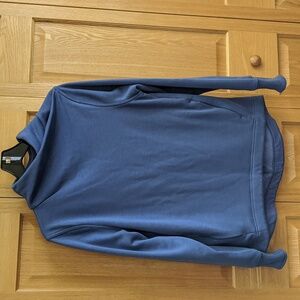 Atlanta Cozy Karma twist neck Sweater Blue long sleeve size SP